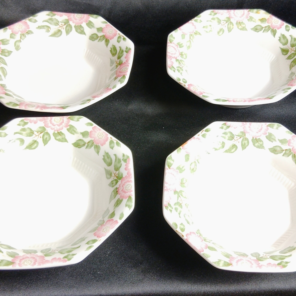 Floral Octagonal Dinner Plates
